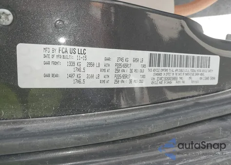 2016 Chrysler Town & Country Touring z USA, uszkodzony, nr VIN 2C4RC1BG9GR230859